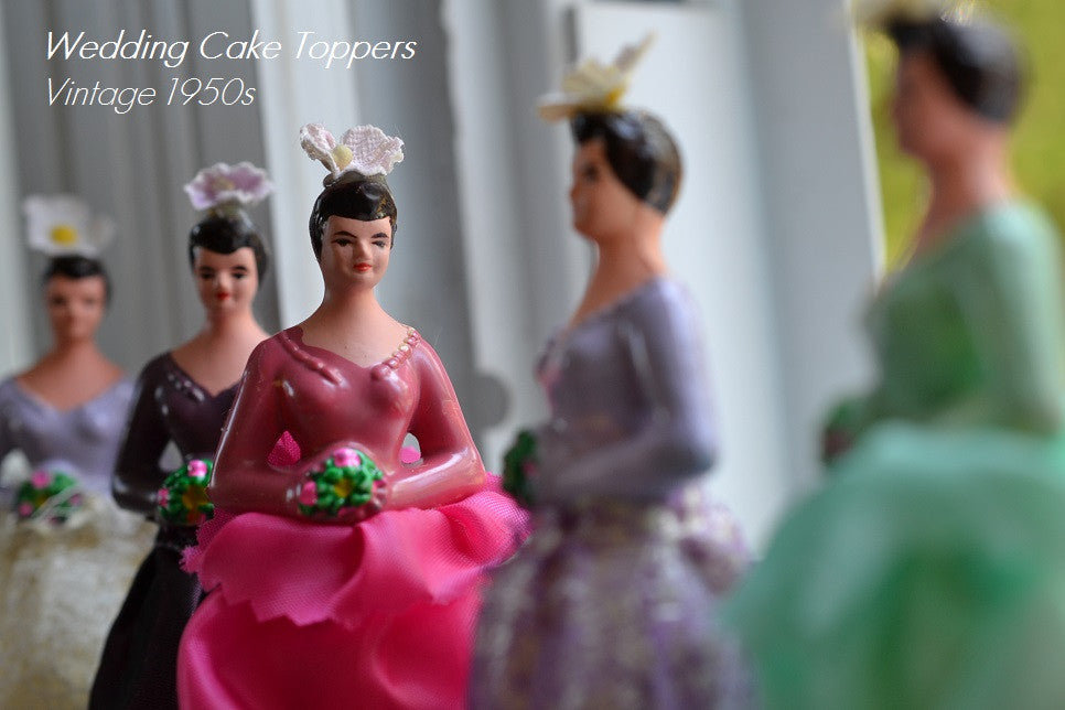 Vintage Wedding Cake Toppers Bridal ApplePickerVintage on Etsy